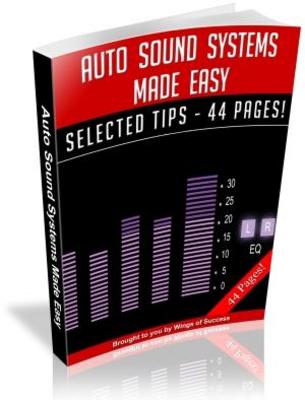 Product picture Auto Sound System Exciting Downloads  PLR eBook for  Free 