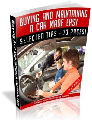 Product picture Buying and Maintaining a Car Made Download Free PLR Ebook