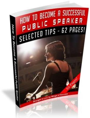 Product picture How to Become a Successfull Public Speaker free PLR ebook