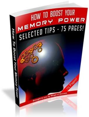 Product picture How to Boost Your Memory Power download free PLR ebook