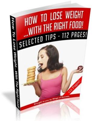 Product picture Loss Weight With The Right Food download PLR free ebook