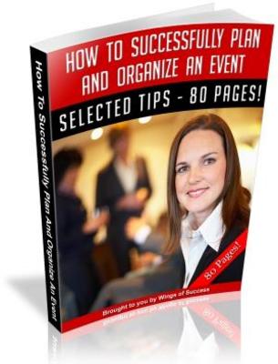 Product picture Successfully Plan And Organize an Event Free PLR ebook