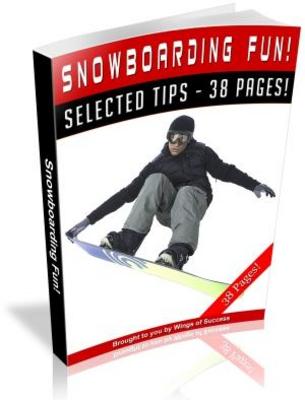 Product picture Snowboarding Fun Free PLR Ebook download